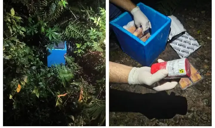 MATERIAL RADIOATIVO ROUBADO DE VAN É LOCALIZADO EM TERRENO BALDIO EM SÃO PAULO