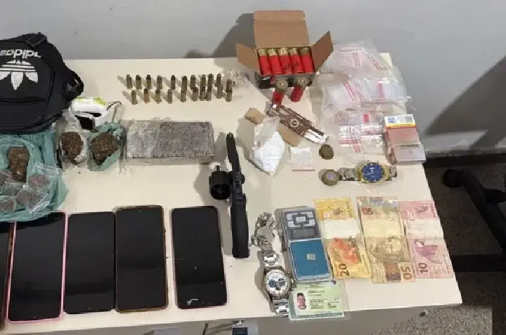 Suspeito de homicídio é preso com arma e drogas no sul do Maranhão
